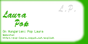 laura pop business card